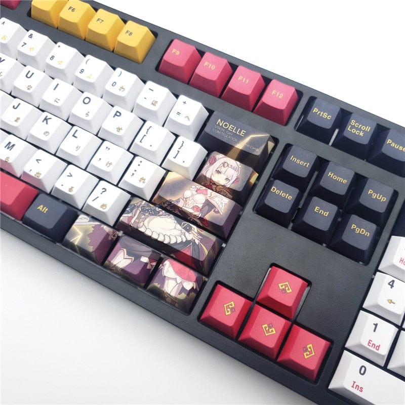My Anime Keycaps Complete Set Genshin Impact: Noelle White Keycap Set