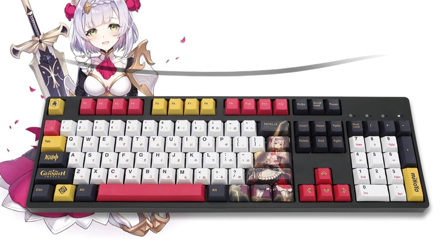 My Anime Keycaps Complete Set Genshin Impact: Noelle White Keycap Set