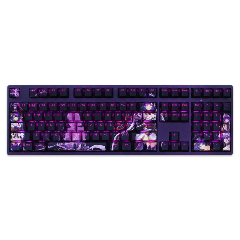My Anime Keycaps Complete Set Genshin Impact: Raiden Shogun Backlit OEM Keycap Set