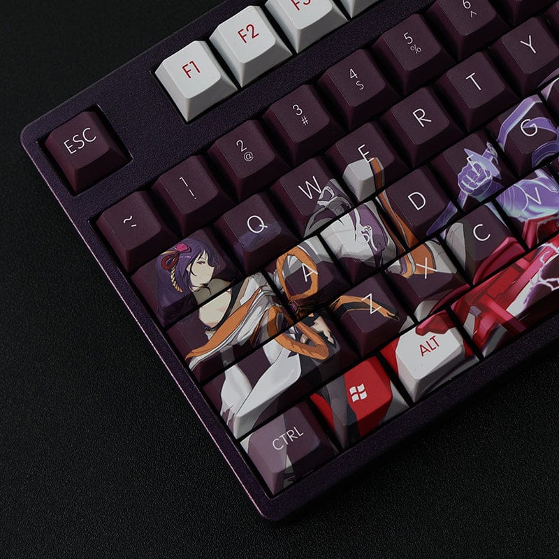 My Anime Keycaps Complete Set Genshin Impact: Raiden Shogun Brown Keycap Set