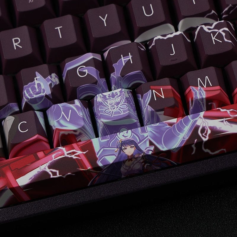 My Anime Keycaps Complete Set Genshin Impact: Raiden Shogun Brown Keycap Set