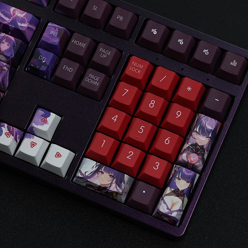 My Anime Keycaps Complete Set Genshin Impact: Raiden Shogun Brown Keycap Set