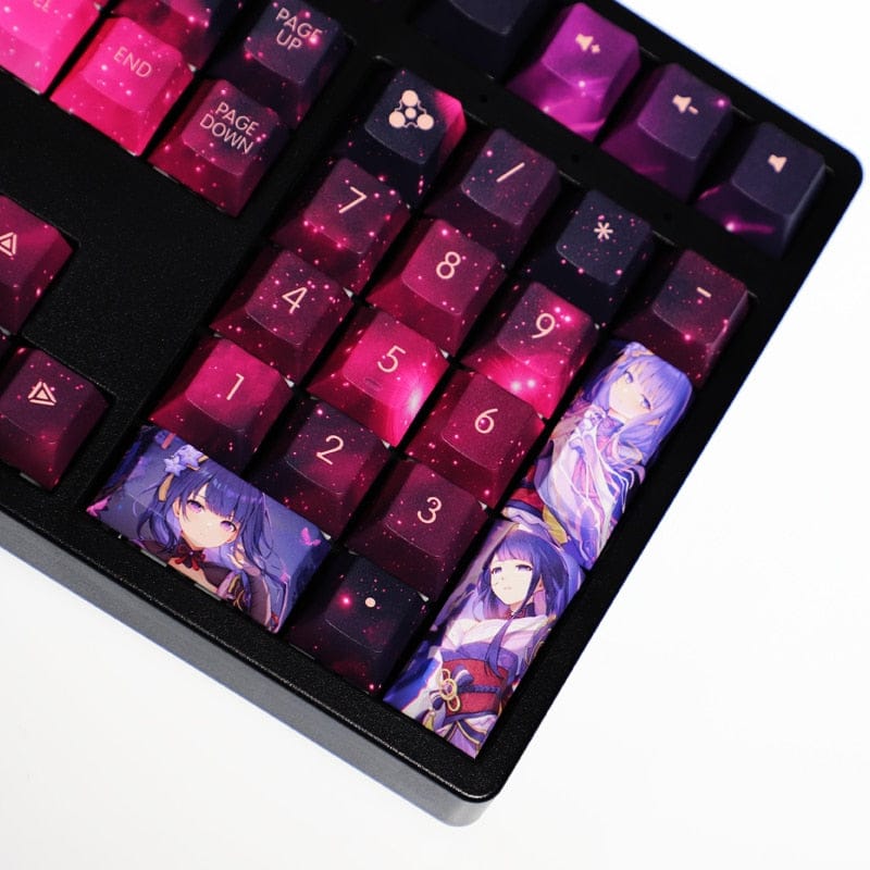 My Anime Keycaps Complete Set Genshin Impact: Raiden Shogun Keycap Set