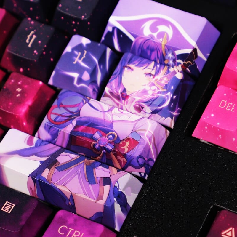 My Anime Keycaps Complete Set Genshin Impact: Raiden Shogun Keycap Set