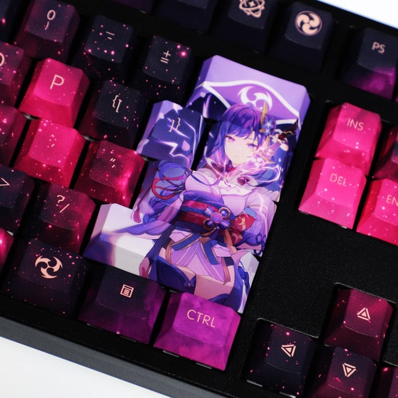 My Anime Keycaps Complete Set Genshin Impact: Raiden Shogun Keycap Set