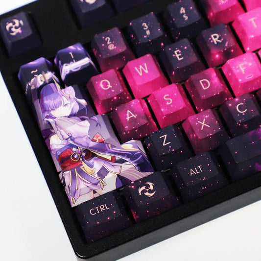 My Anime Keycaps Complete Set Genshin Impact: Raiden Shogun Keycap Set