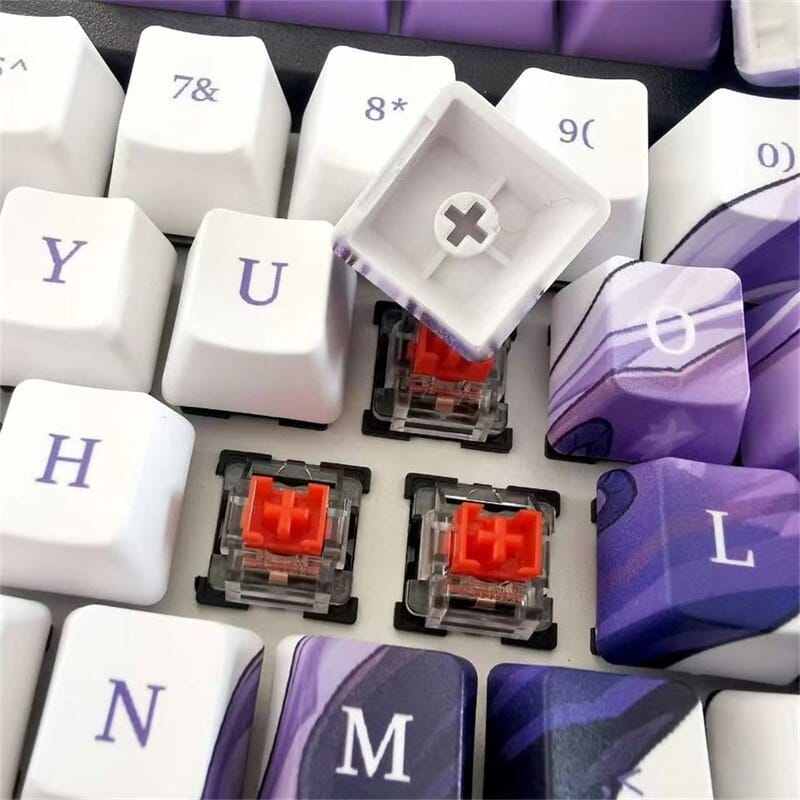 My Anime Keycaps Complete Set Genshin Impact: Raiden Shogun OEM Keycap Set