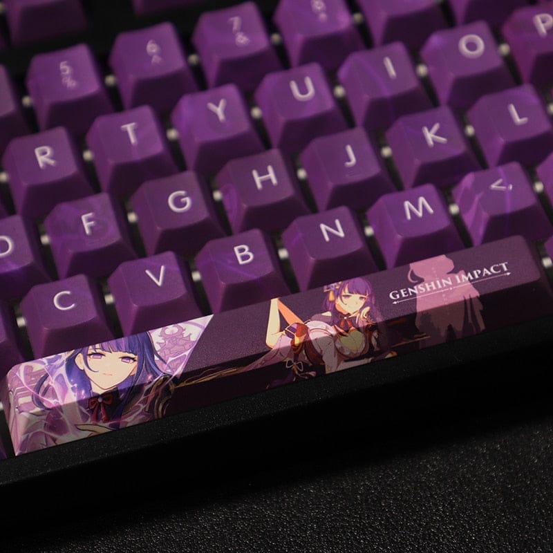My Anime Keycaps Complete Set Genshin Impact: Raiden Shogun Purple Keycap Set