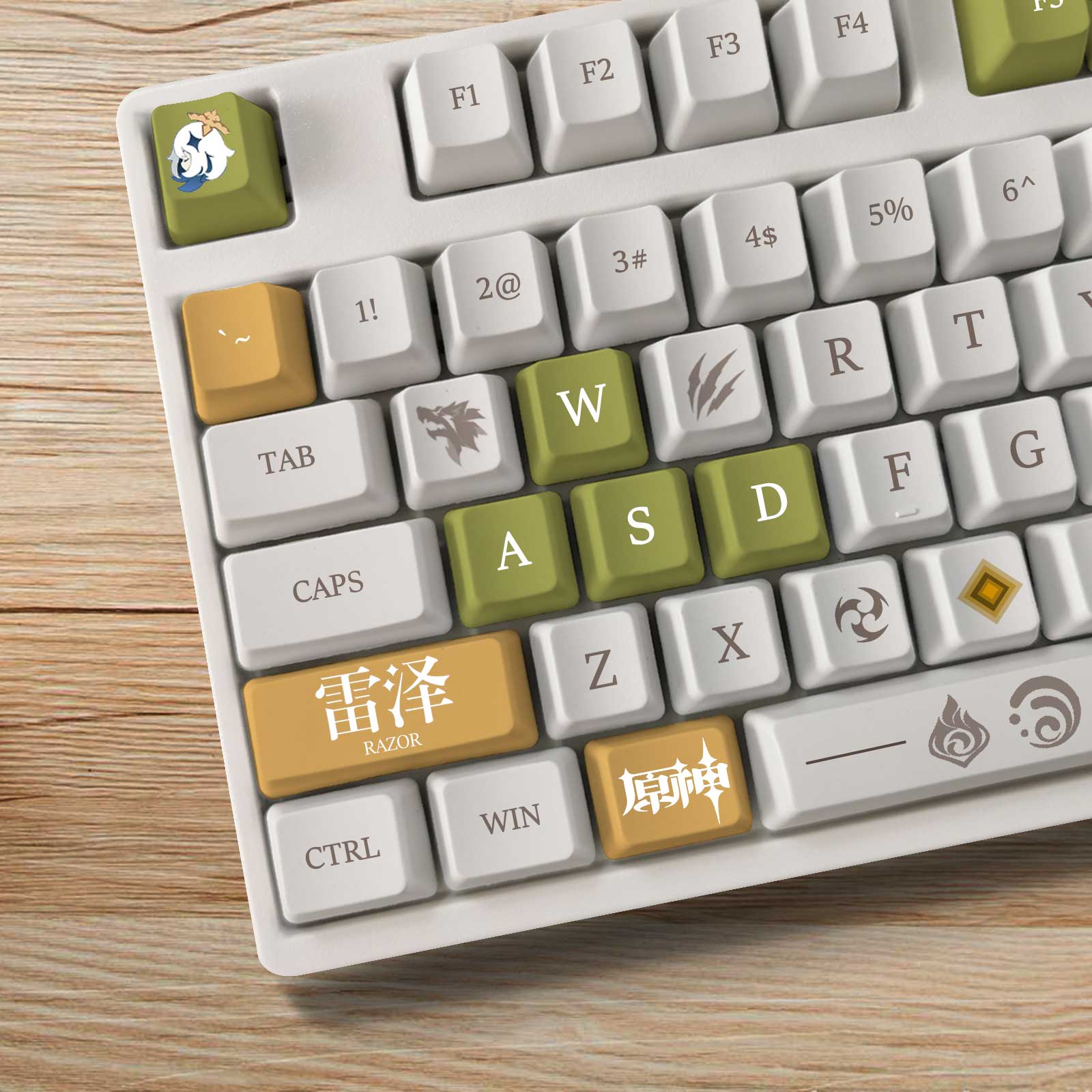 My Anime Keycaps Complete Set Genshin Impact: Razor OEM Keycap Set