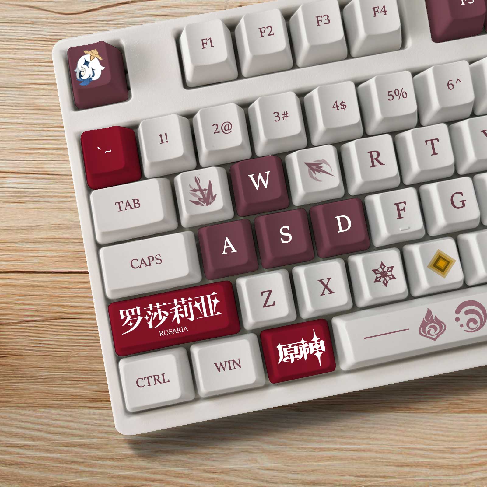 My Anime Keycaps Complete Set Genshin Impact: Rosaria OEM Keycap Set