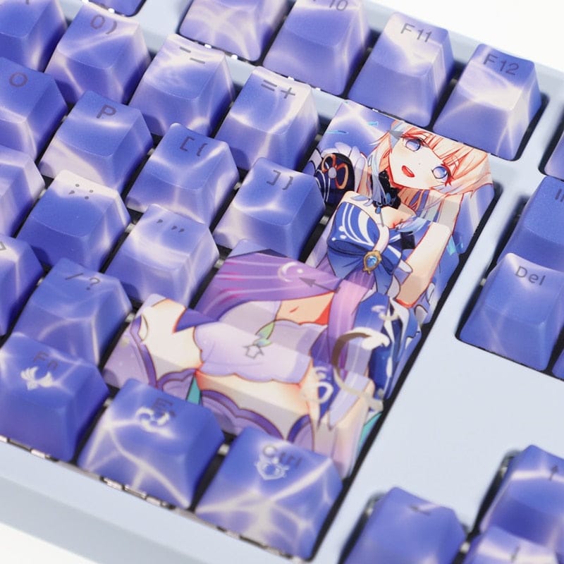 My Anime Keycaps Complete Set Genshin Impact: Sangonomiya Kokomi Backlit Keycap Set