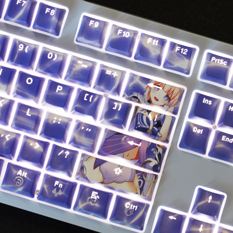 My Anime Keycaps Complete Set Genshin Impact: Sangonomiya Kokomi Backlit Keycap Set