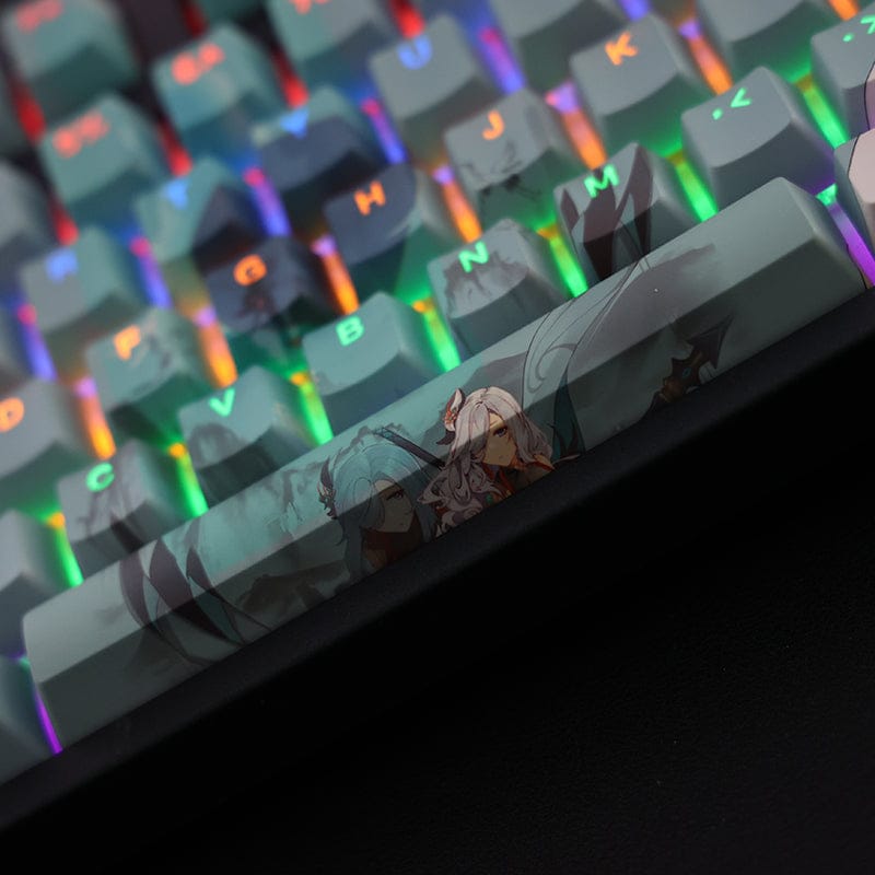 My Anime Keycaps Complete Set Genshin Impact: Shenhe Backlit Keycap Set