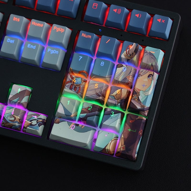 My Anime Keycaps Complete Set Genshin Impact: Shenhe Backlit Keycap Set