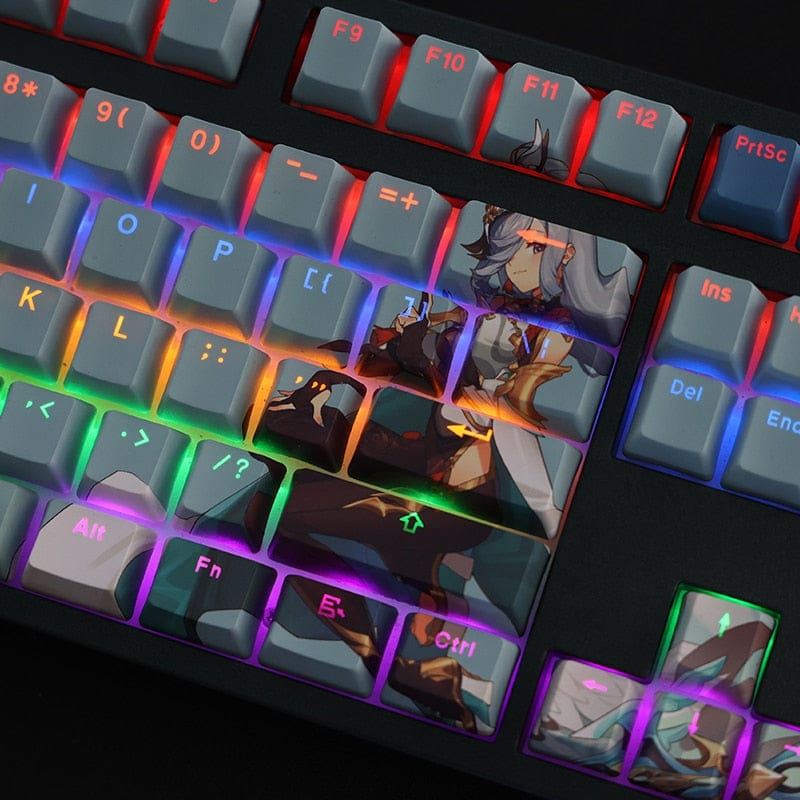My Anime Keycaps Complete Set Genshin Impact: Shenhe Backlit Keycap Set