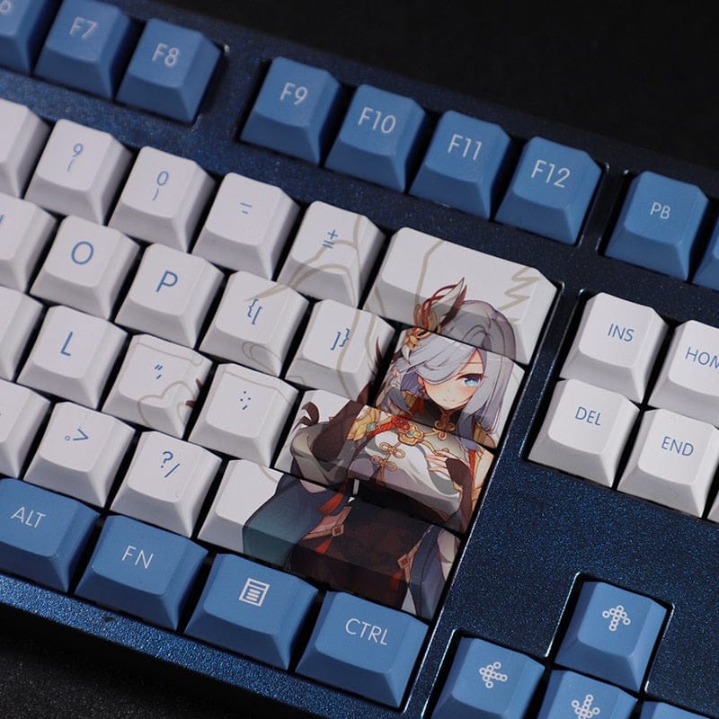 My Anime Keycaps Complete Set Genshin Impact: Shenhe Keycap Set