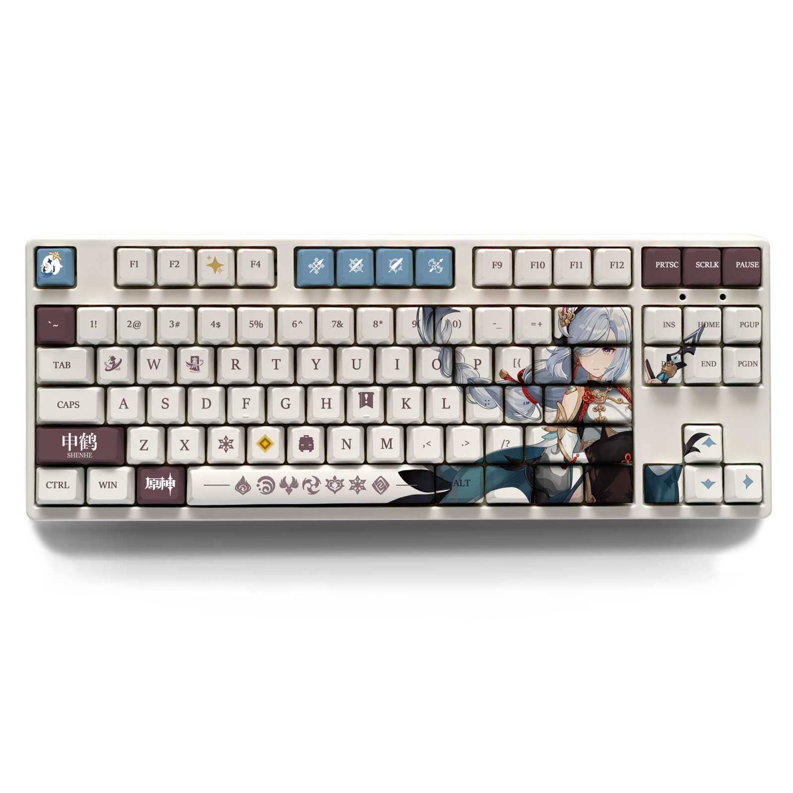 My Anime Keycaps Complete Set Genshin Impact: Shenhe OEM Keycap Set