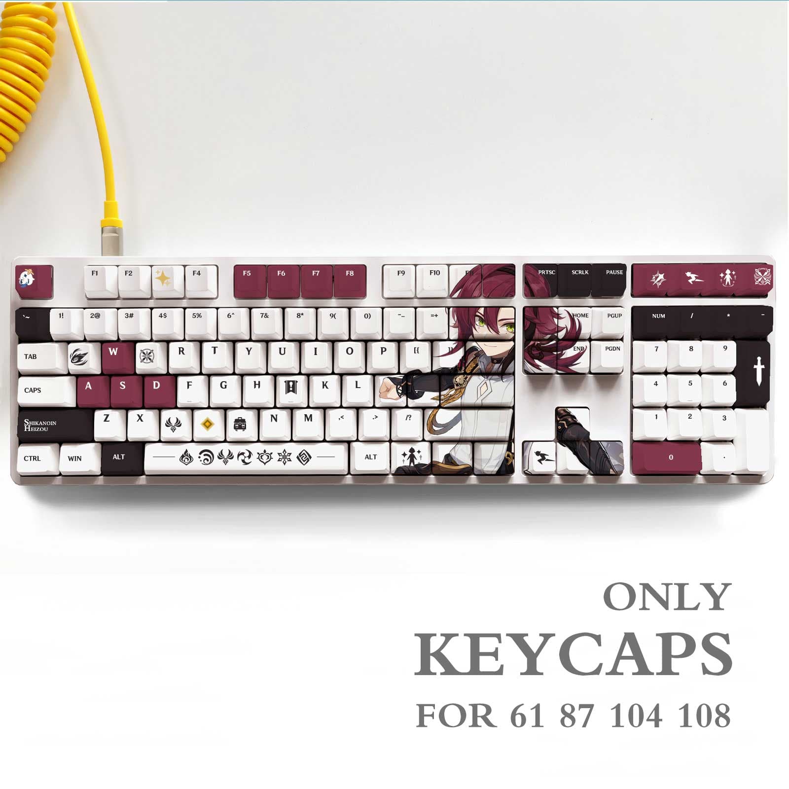 My Anime Keycaps Complete Set Genshin Impact: Shikanoin Heizou OEM Keycap Set