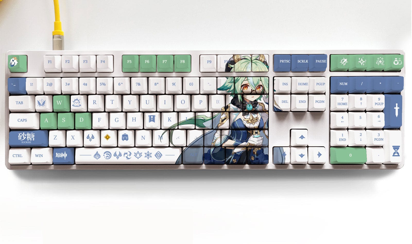 My Anime Keycaps Complete Set Genshin Impact: Sucrose OEM Keycap Set