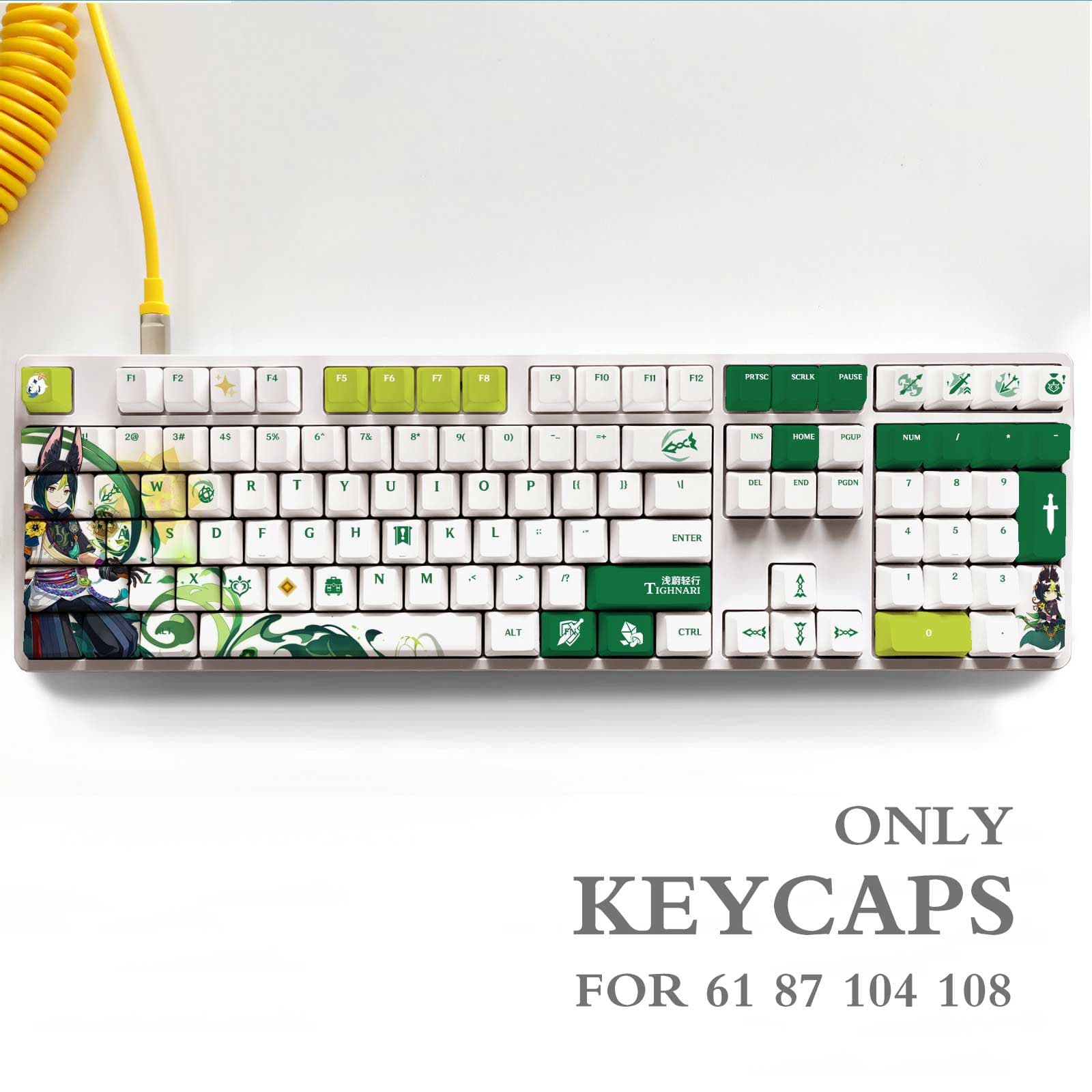 My Anime Keycaps Complete Set Genshin Impact: Tighnari OEM Keycap Set