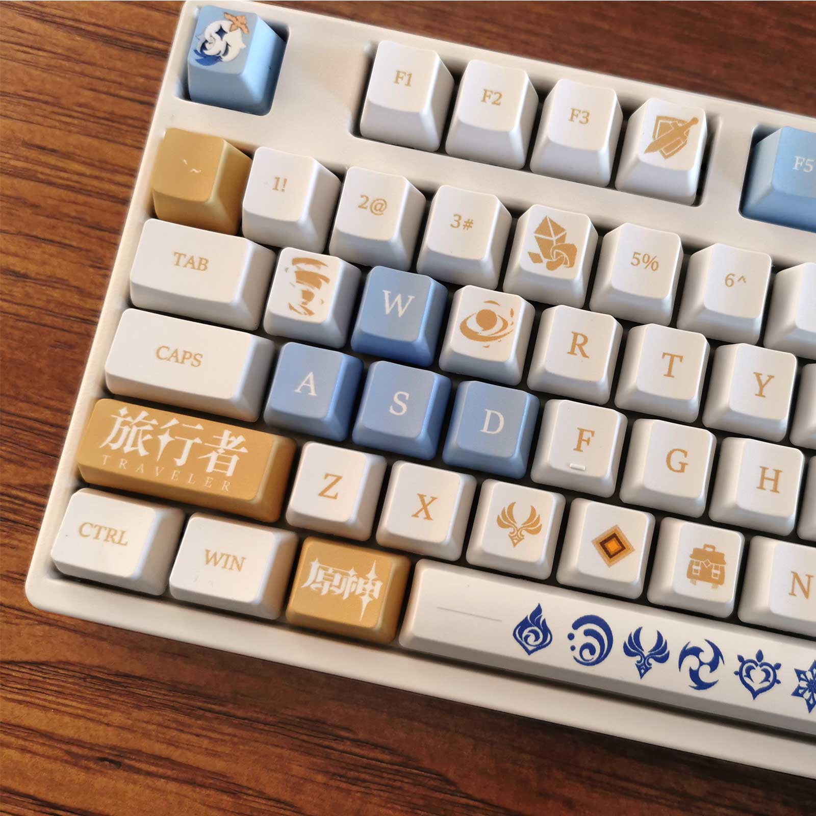 My Anime Keycaps Complete Set Genshin Impact: Traveler OEM Keycap Set