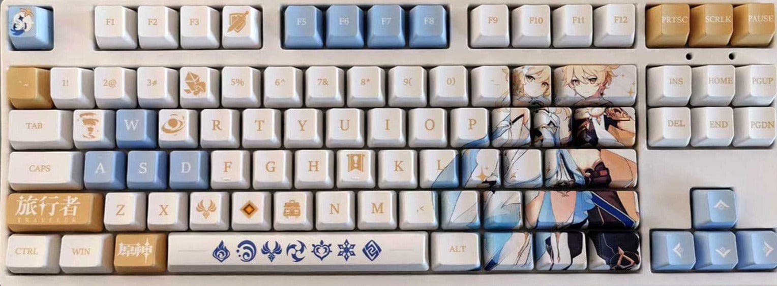My Anime Keycaps Complete Set Genshin Impact: Traveler OEM Keycap Set