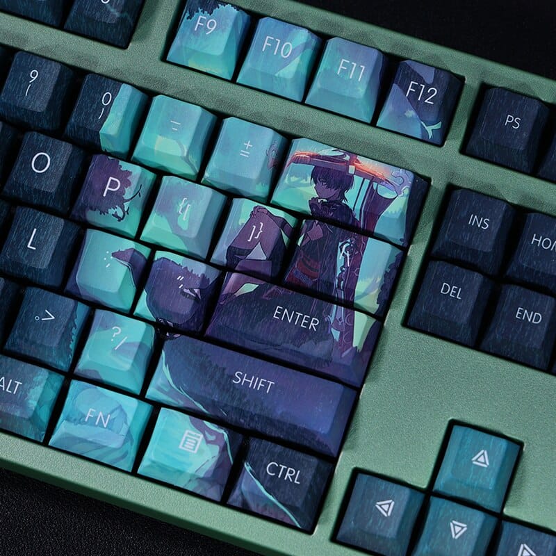 My Anime Keycaps Complete Set Genshin Impact: Wanderer Blue Keycap Set