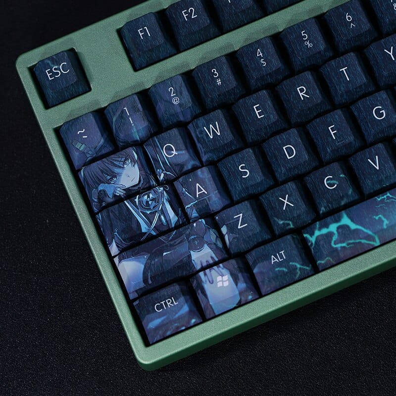 My Anime Keycaps Complete Set Genshin Impact: Wanderer Blue Keycap Set