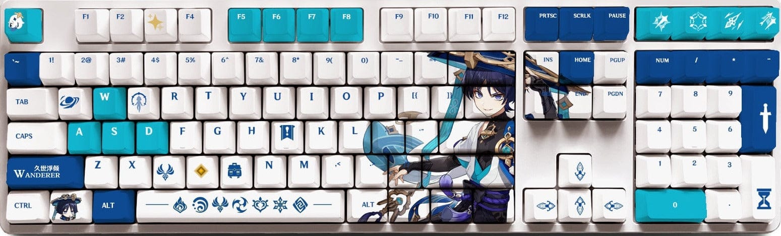 My Anime Keycaps Complete Set Genshin Impact: Wanderer OEM Keycap Set