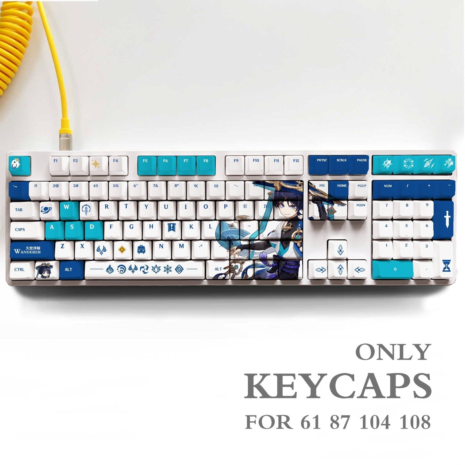 My Anime Keycaps Complete Set Genshin Impact: Wanderer OEM Keycap Set