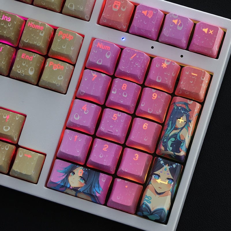 My Anime Keycaps Complete Set Genshin Impact: Water Yaksha Backlit Keycap Set