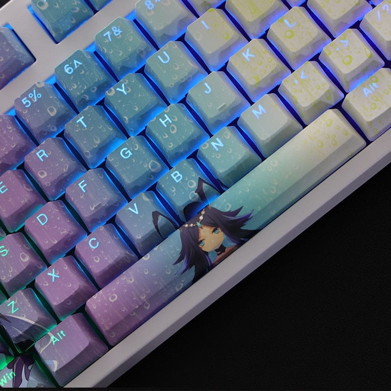 My Anime Keycaps Complete Set Genshin Impact: Water Yaksha Backlit Keycap Set