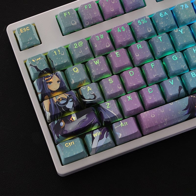 My Anime Keycaps Complete Set Genshin Impact: Water Yaksha Backlit Keycap Set