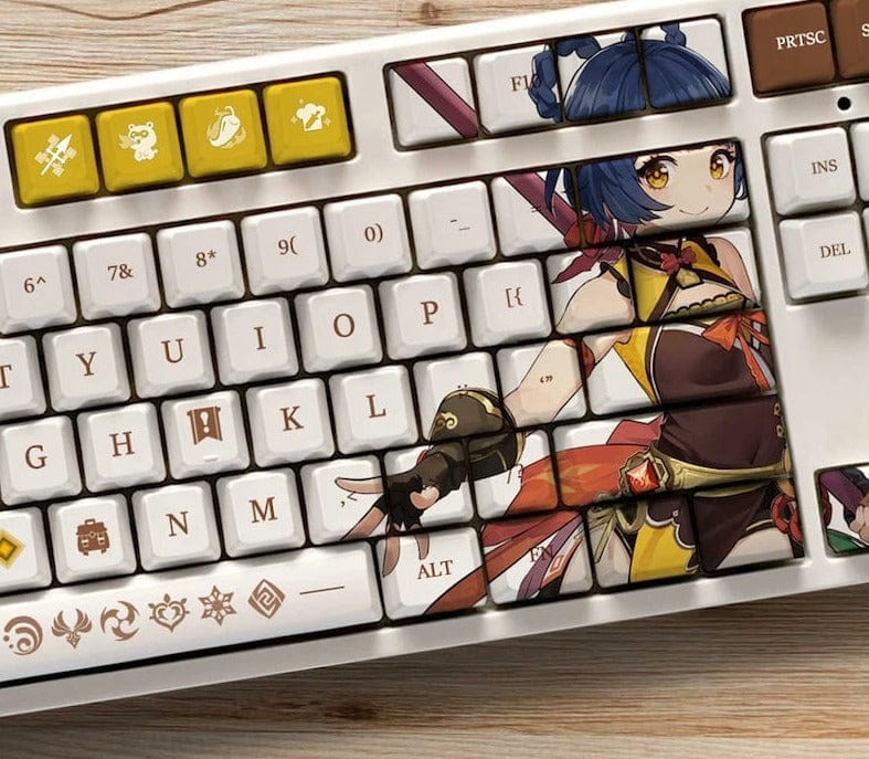 My Anime Keycaps Complete Set Genshin Impact: Xiangling OEM Keycap Set