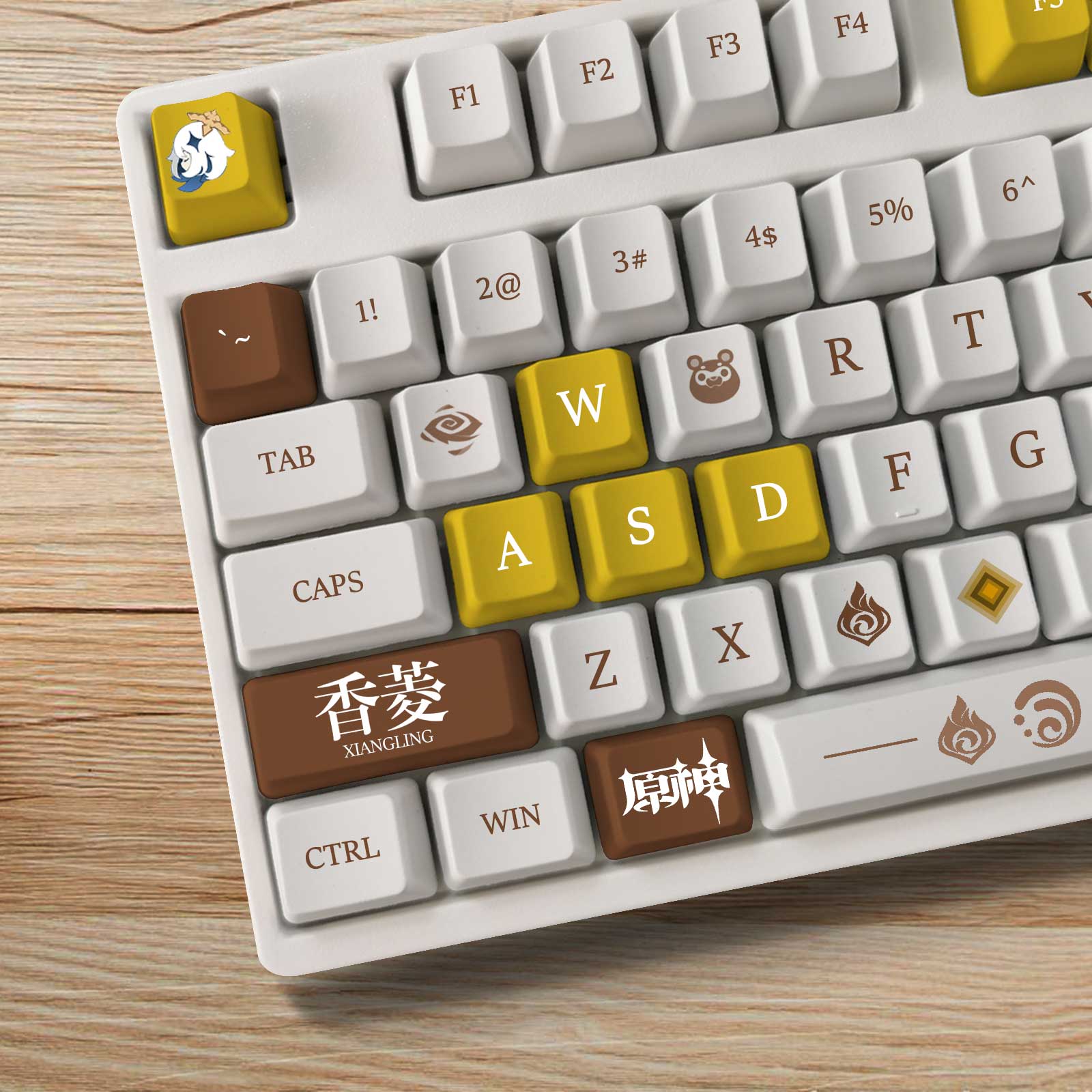 My Anime Keycaps Complete Set Genshin Impact: Xiangling OEM Keycap Set