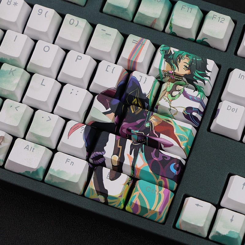 My Anime Keycaps Complete Set Genshin Impact: Xiao Backlit Keycap Set