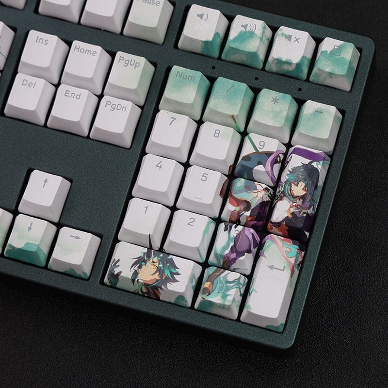 My Anime Keycaps Complete Set Genshin Impact: Xiao Backlit Keycap Set