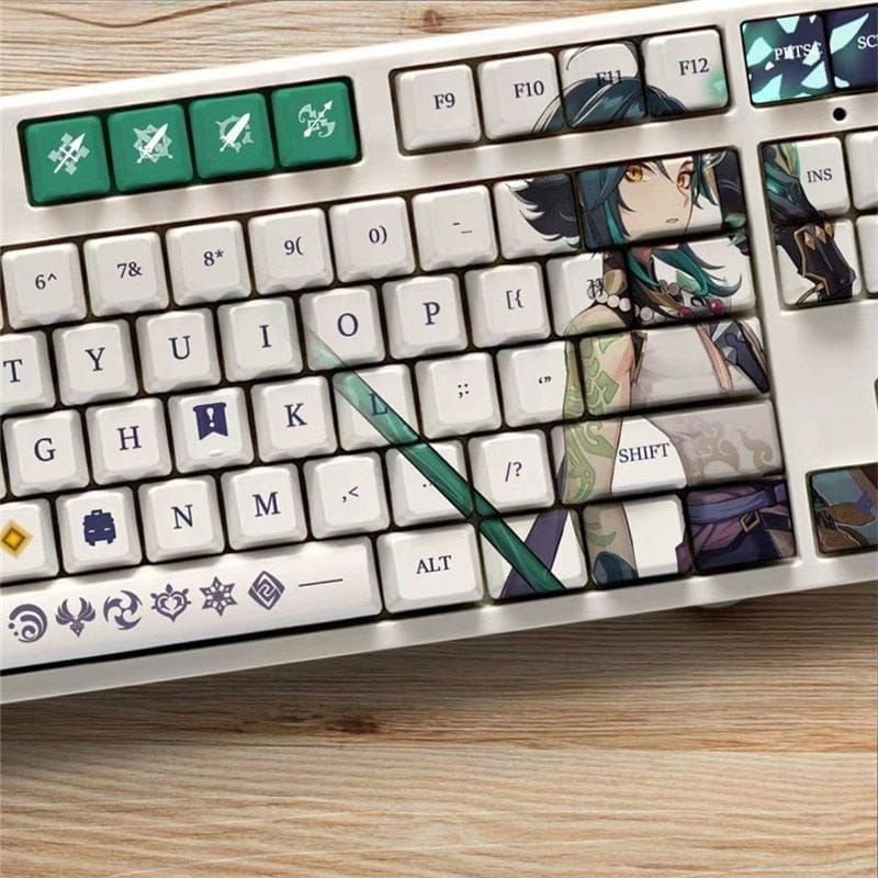 My Anime Keycaps Complete Set Genshin Impact: Xiao OEM Keycap Set