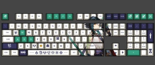 My Anime Keycaps Complete Set Genshin Impact: Xiao OEM Keycap Set