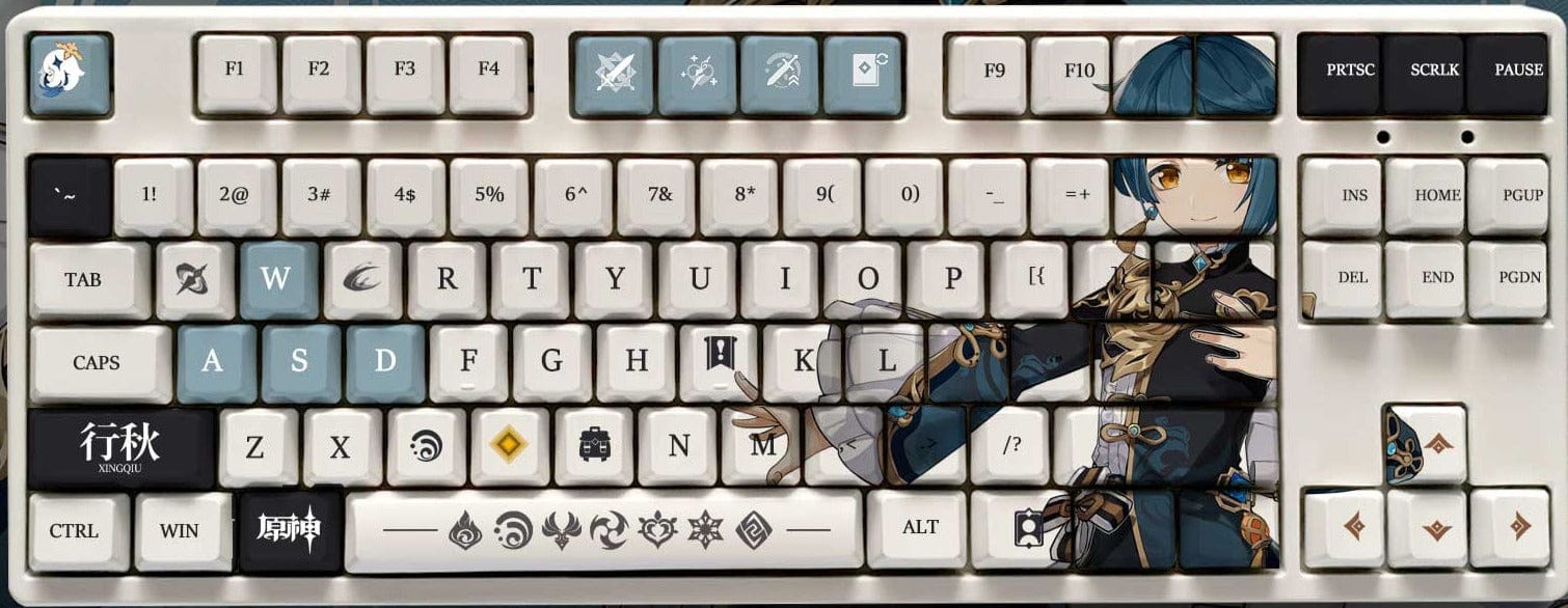 My Anime Keycaps Complete Set Genshin Impact: Xingqiu OEM Keycap Set