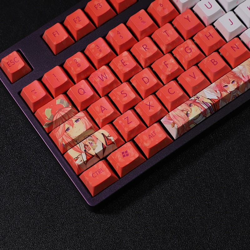 My Anime Keycaps Complete Set Genshin Impact: Yae Miko Keycap Set