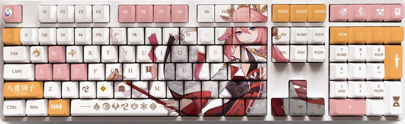 My Anime Keycaps Complete Set Genshin Impact: Yae Miko OEM Keycap Set