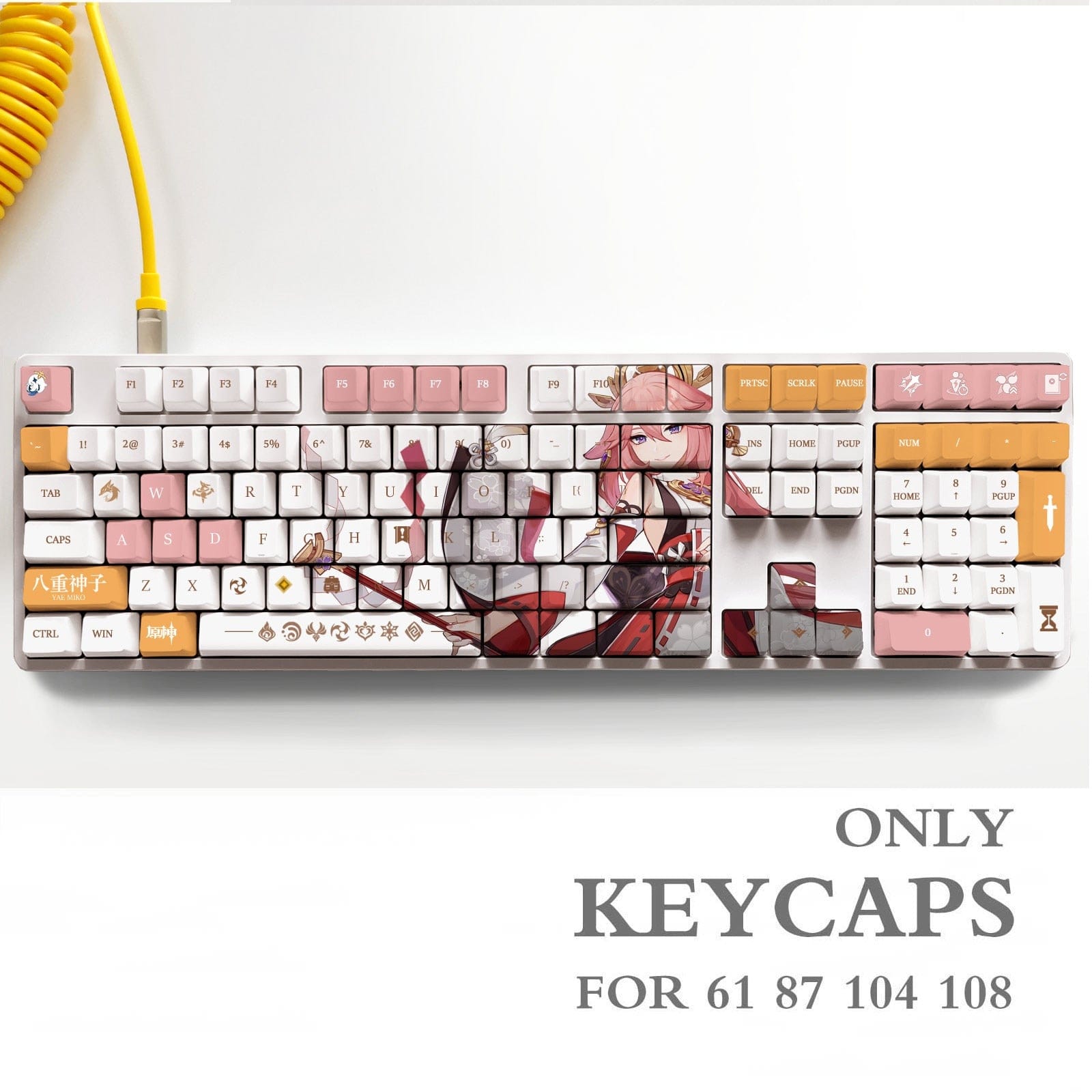 My Anime Keycaps Complete Set Genshin Impact: Yae Miko OEM Keycap Set
