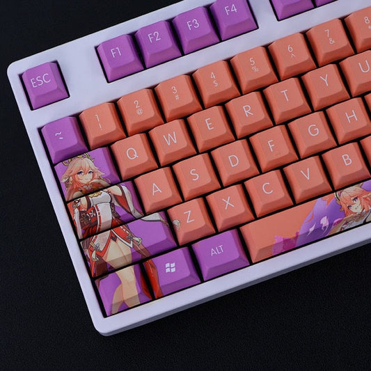 My Anime Keycaps Complete Set Genshin Impact: Yae Miko Orange Keycap Set