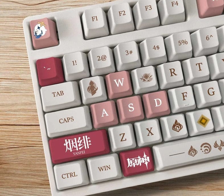 My Anime Keycaps Complete Set Genshin Impact: Yanfei OEM Keycap Set