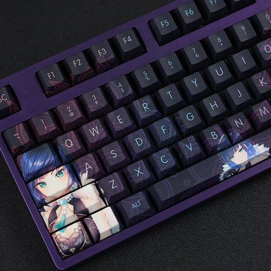 My Anime Keycaps Complete Set Genshin Impact: Yelan Black Keycap Set