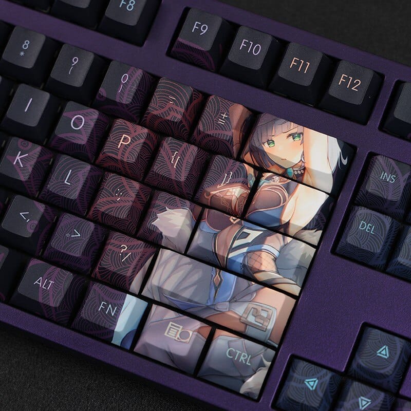 My Anime Keycaps Complete Set Genshin Impact: Yelan Black Keycap Set