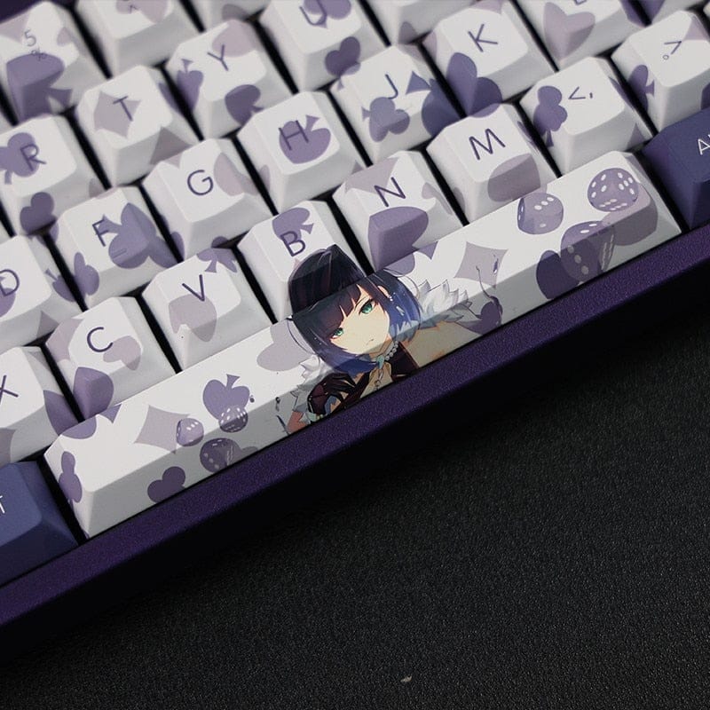 My Anime Keycaps Complete Set Genshin Impact: Yelan White Keycap Set
