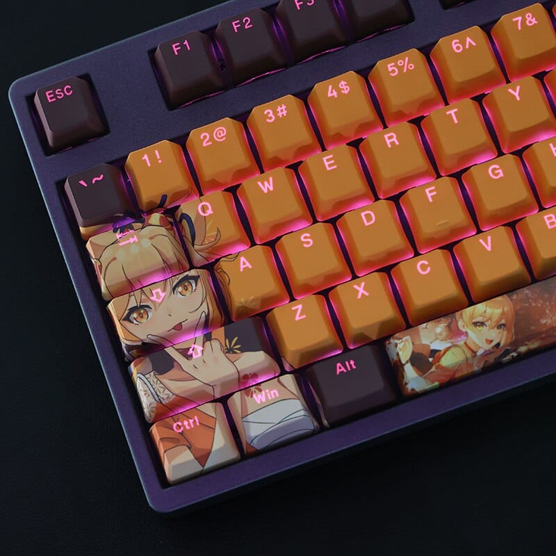 My Anime Keycaps Complete Set Genshin Impact: Yoimiya Backlit Keycap Set