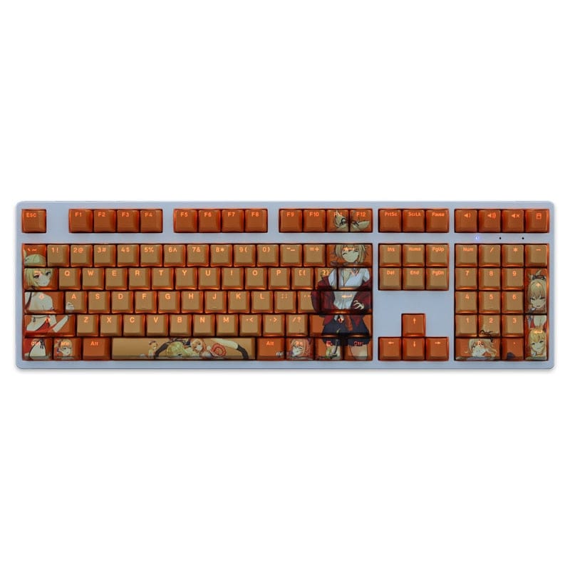 My Anime Keycaps Complete Set Genshin Impact: Yoimiya Backlit Orange Keycap Set